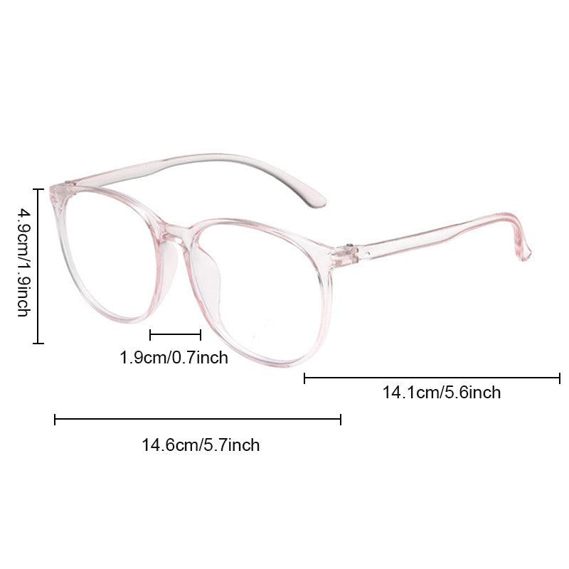 Men's Anti Light Frameless Glasses Oval Frame For Computer Phone