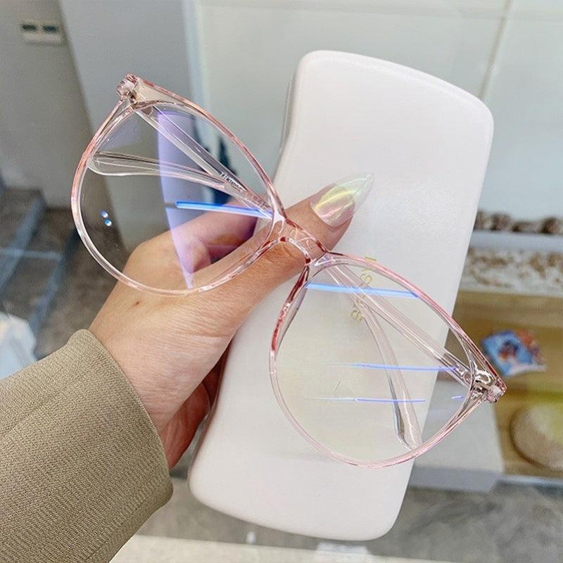 Men's Anti Light Frameless Glasses Oval Frame For Computer Phone