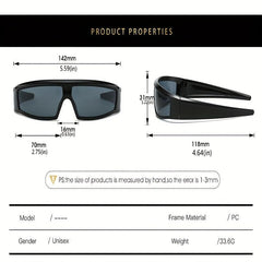 Y2K Small Cycling Sunglasses Men Women Colorful Coating Sun Glasses