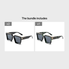 Men Women P Large Frame Sunglasses