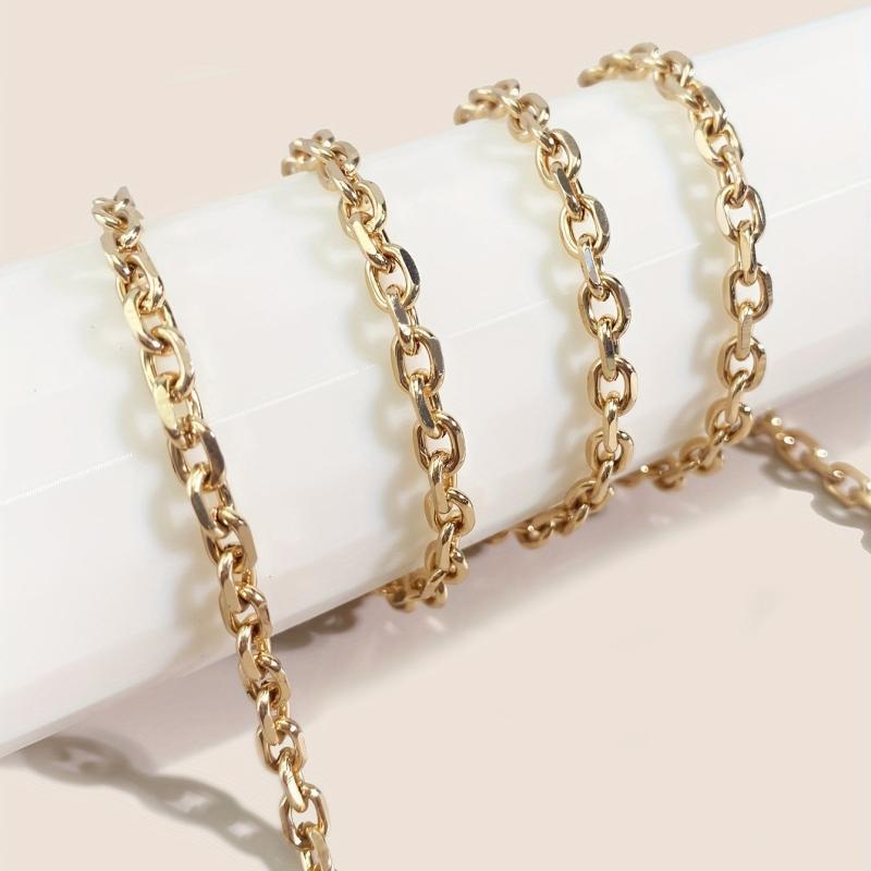 Metal Punk Eyeglass Chain with Rings, Adjustable Length