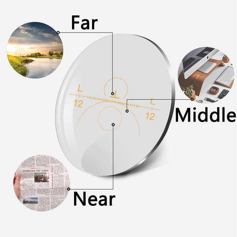 Men's Multifocal Reading Glasses Anti Light Reading Eyeglasses