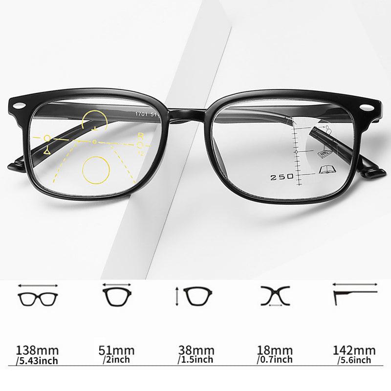 Men's Multifocal Reading Glasses Anti Light Reading Eyeglasses