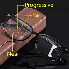 Men's Multifocal Reading Glasses Anti Light Reading Eyeglasses
