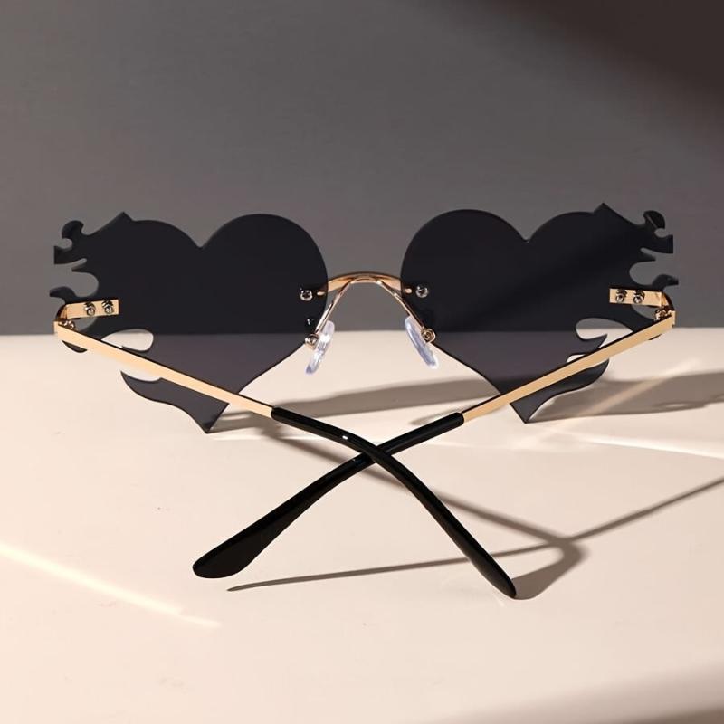 ENSAEJOE Ombre Heart Lens Glasses