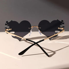 ENSAEJOE Ombre Heart Lens Glasses