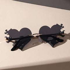 ENSAEJOE Ombre Heart Lens Glasses