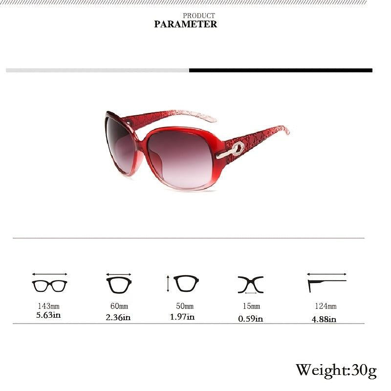 Women's Oversized Square Polarized Sunglasses UV400 Protection