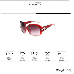 Women's Oversized Square Polarized Sunglasses UV400 Protection