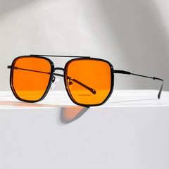 Aviator Sunglasses Metal Temple Gradient UV400