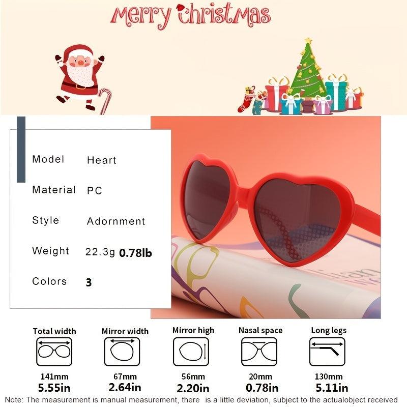 Heart Shaped Lighting Sunglasses For Women Vintage Sun Glasses