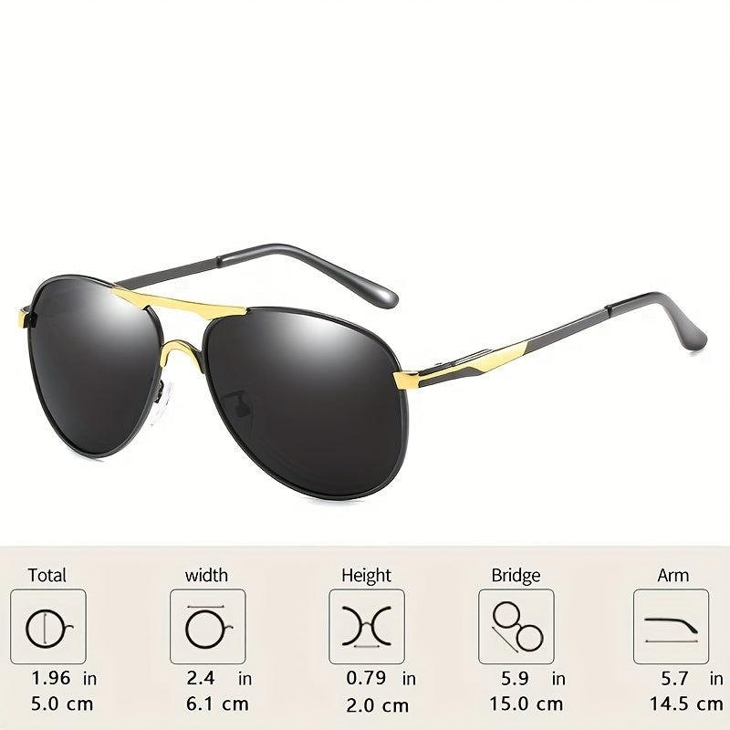 Top Bar Aviator Sunglasses For Men Women Polarized Outdoor Glasses