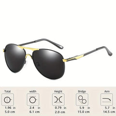 Top Bar Aviator Sunglasses For Men Women Polarized Outdoor Glasses