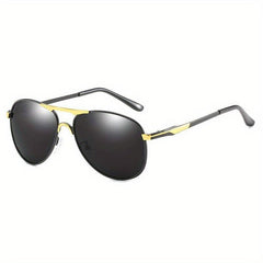 Top Bar Aviator Sunglasses For Men Women Polarized Outdoor Glasses