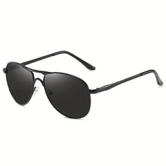 Top Bar Aviator Sunglasses For Men Women Polarized Outdoor Glasses