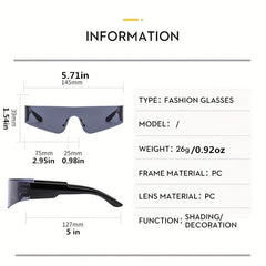 Y2K Rimless Punk Sunglasses UV400