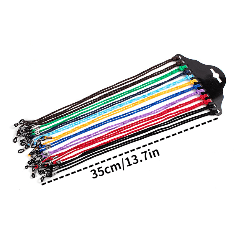 12pcs Random Glasses Rope Non-slip Lanyard Colorful Rope Sunglasses Accessories