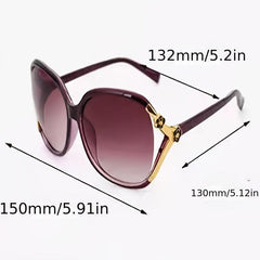Camellia Large Sunglasses for Women Gradient Anti Glare UV400