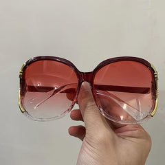 Camellia Large Sunglasses for Women Gradient Anti Glare UV400