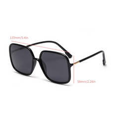 Square Sunglasses Casual Gradient Lens Lightweight Glasses UV400