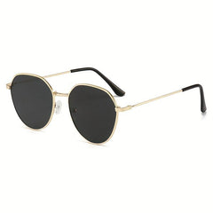Metal Round Frame Sunglasses Cat Eye Glasses UV400