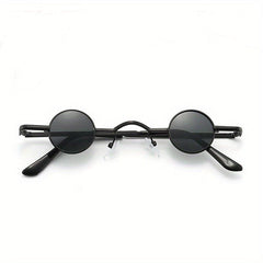 Round Frame Sunglasses Tinted Lens Metal Vintage Eyewear UV400