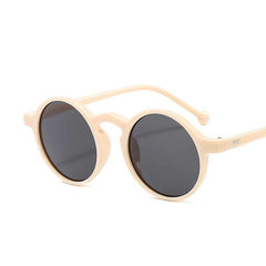 Men's Small Round Frame Sunglasses Vintage Classic Outdoor Leisure Driving