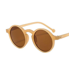 Men's Small Round Frame Sunglasses Vintage Classic Outdoor Leisure Driving