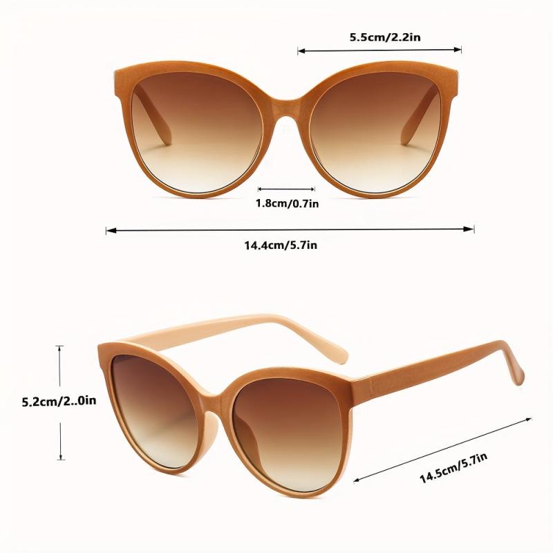 Oversized Cat Eyes Sunglasses For Women Y2K Jelly Oval Glasses
