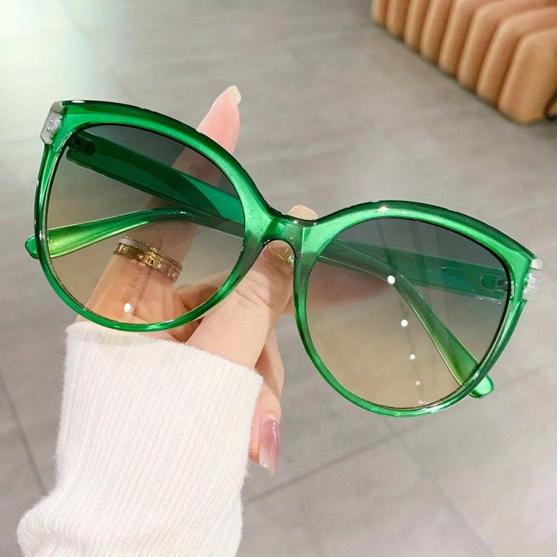 Oversized Cat Eyes Sunglasses For Women Y2K Jelly Oval Glasses