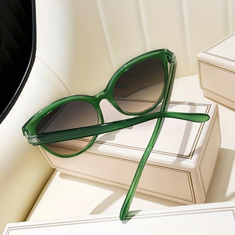 Oversized Cat Eyes Sunglasses For Women Y2K Jelly Oval Glasses