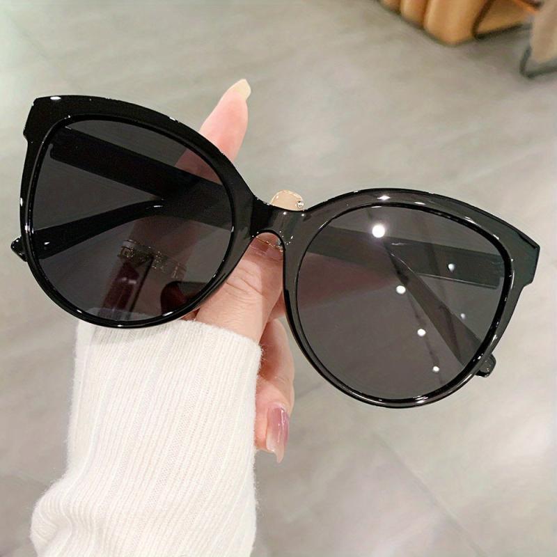Oversized Cat Eyes Sunglasses For Women Y2K Jelly Oval Glasses