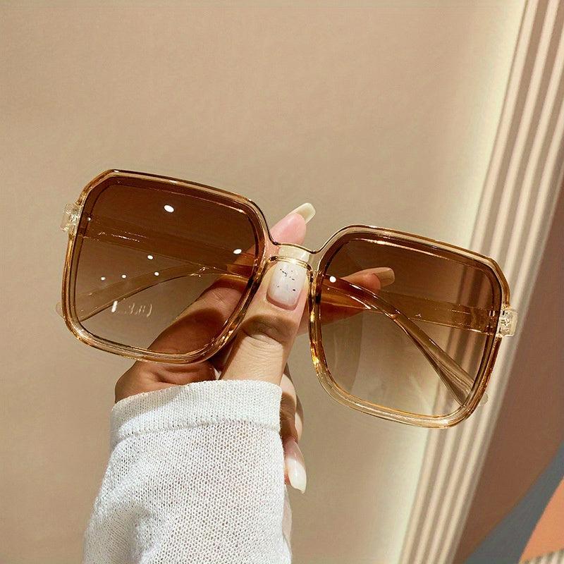 Large Square Sunglasses Jelly Summer UV400 Sun Shades Glasses