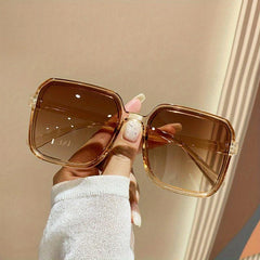 Large Square Sunglasses Jelly Summer UV400 Sun Shades Glasses