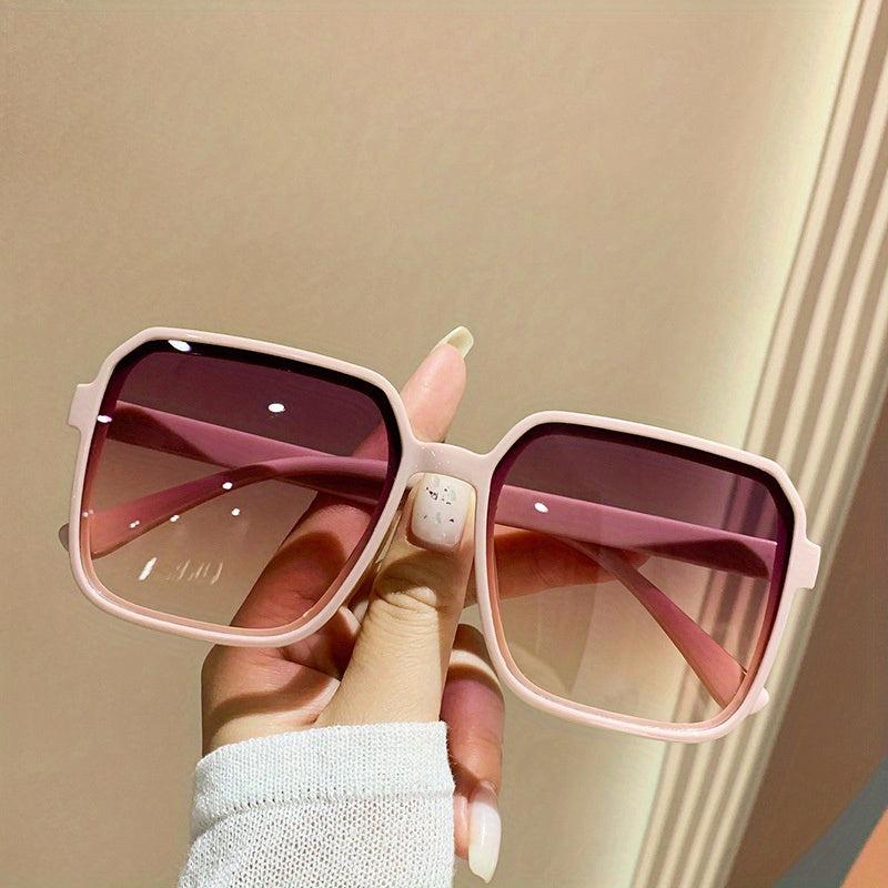 Large Square Sunglasses Jelly Summer UV400 Sun Shades Glasses