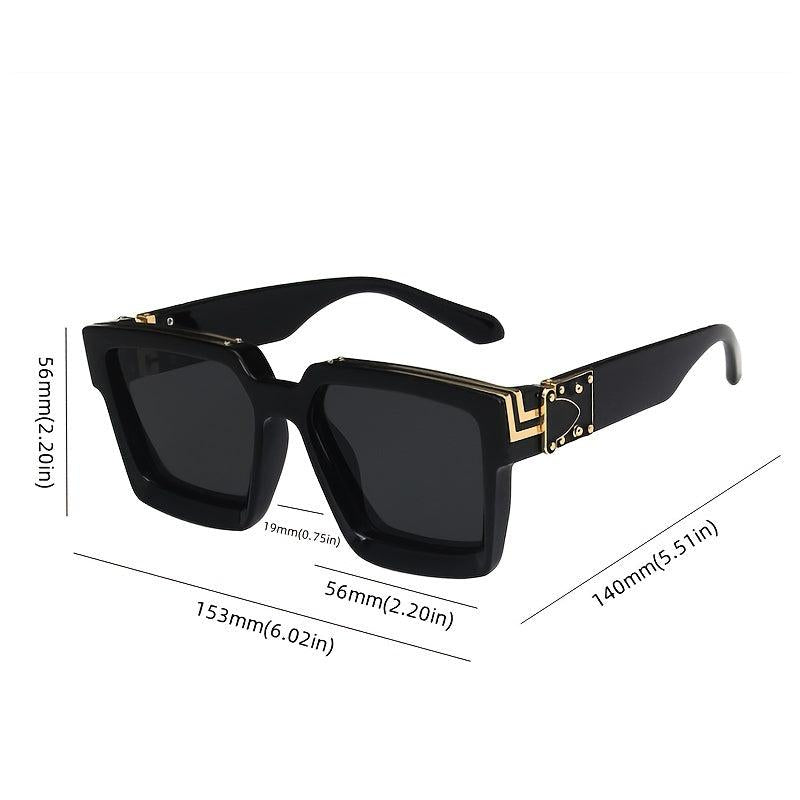 Vintage Square Sunglasses Leopard Polarized UV Protection Shades