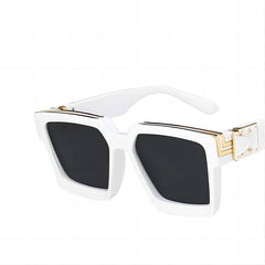 Vintage Square Sunglasses Leopard Polarized UV Protection Shades