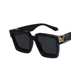 Vintage Square Sunglasses Leopard Polarized UV Protection Shades