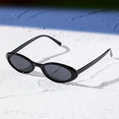 Vintage Oval Frame Sunglasses UV400