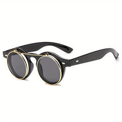 Steampunk Gothic Flip Up Sunglasses UV400