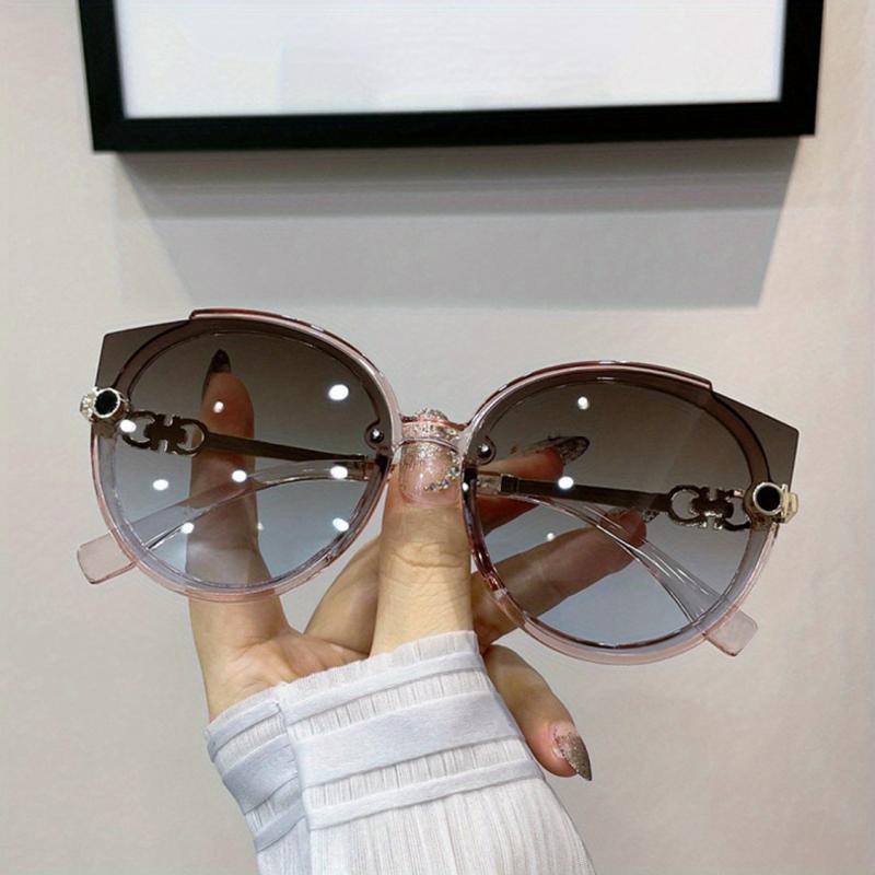 Frameless UV Sunglasses Vintage Oversized Square Sunglasses