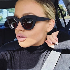 Vintage Cat Eye Sunglasses Women Stylish Square Sun Protection Lenses