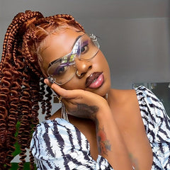 Y2K Wrap Around Sunglasses Rhinestone Decor Glasses UV400