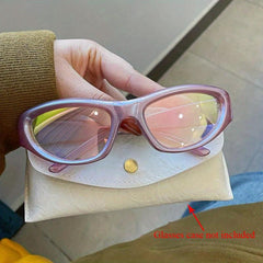 Y2K Wrap Around Sunglasses Cyberpunk Star Mirror Lens Glasses UV400
