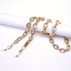 Boho Hollow Glasses Chain Acrylic Eyeglasses Lanyard Strap Non Slip Retainer