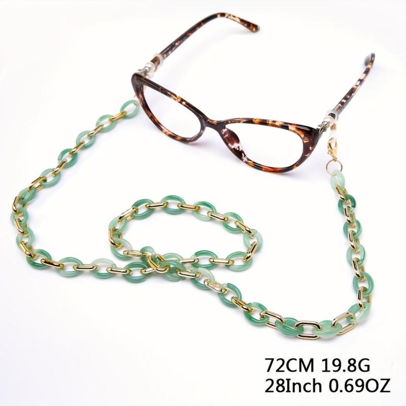 Boho Hollow Glasses Chain Acrylic Eyeglasses Lanyard Strap Non Slip Retainer