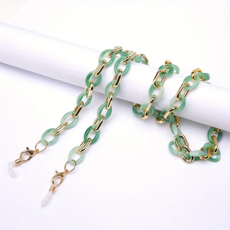Boho Hollow Glasses Chain Acrylic Eyeglasses Lanyard Strap Non Slip Retainer