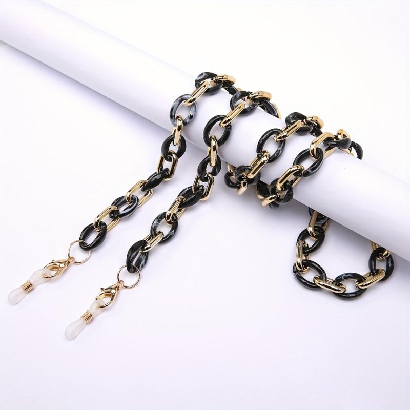Boho Hollow Glasses Chain Acrylic Eyeglasses Lanyard Strap Non Slip Retainer