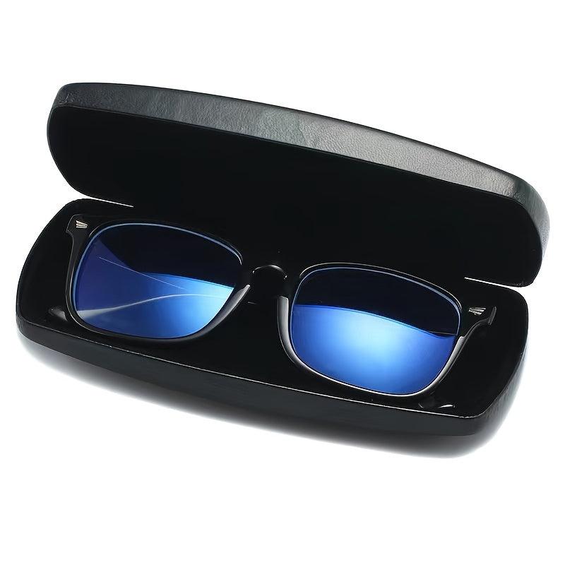 Zipper Sunglasses Case PU Leather Eyewear Protector