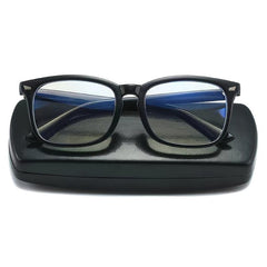 Zipper Sunglasses Case PU Leather Eyewear Protector